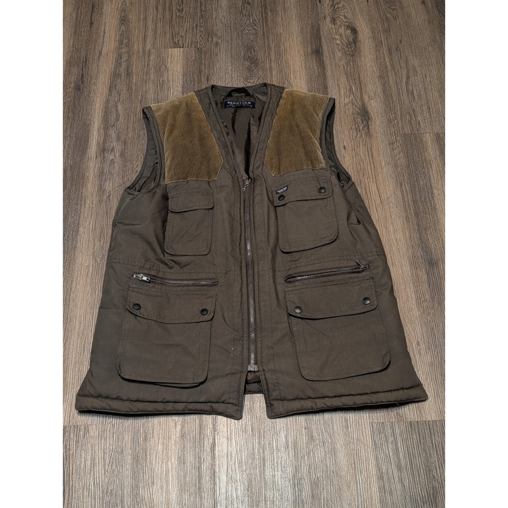 Regatta Outdoors Vest Utility Padded Quilted Hunting Fishing Brown Mens Size‎ XL